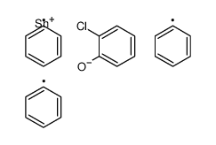 (2-chlorophenoxy)-triphenylstannane结构式