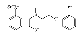 6-methyl-2,2-bis(phenylsulfanyl)-1,3,6,2-dithiazastannocane Structure