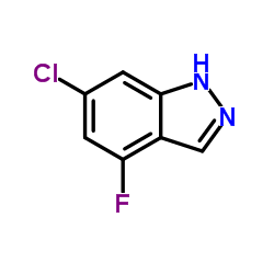 6-Chloro-4-fluoro-1H-indazole structure