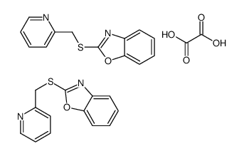 oxalic acid,2-(pyridin-2-ylmethylsulfanyl)-1,3-benzoxazole Structure