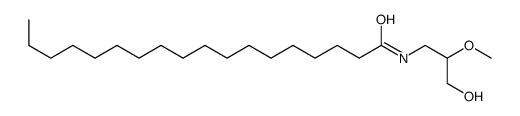 N-(3-hydroxy-2-methoxypropyl)octadecanamide Structure