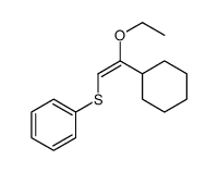 (2-cyclohexyl-2-ethoxyethenyl)sulfanylbenzene Structure