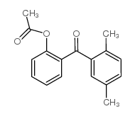 2-ACETOXY-2',5'-METHYLBENZOPHENONE structure