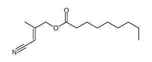 (3-cyano-2-methylprop-2-enyl) nonanoate Structure