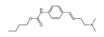 (4-{[(E)-2-Dimethylamino-ethylimino]-methyl}-phenyl)-carbamic acid butyl ester Structure