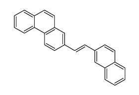 2-(2-naphthalen-2-ylethenyl)phenanthrene Structure