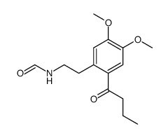 N-[2-(2-butyryl-4,5-dimethoxyphenyl)ethyl]formamide结构式