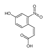 3-(4-hydroxy-2-nitrophenyl)prop-2-enoic acid Structure