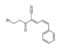 2-(3-bromopropanoyl)-5-phenylpenta-2,4-dienenitrile结构式