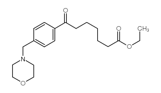 ETHYL 7-[4-(MORPHOLINOMETHYL)PHENYL]-7-OXOHEPTANOATE Structure