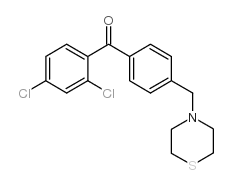 2,4-DICHLORO-4'-THIOMORPHOLINOMETHYL BENZOPHENONE结构式