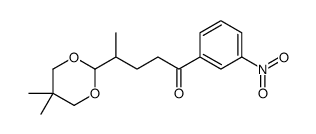 4-(5,5-DIMETHYL-1,3-DIOXAN-2-YL)-3'-NITROVALEROPHENONE structure