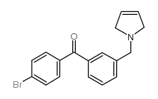 4'-BROMO-3-(3-PYRROLINOMETHYL) BENZOPHENONE结构式