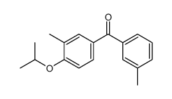 (3-methylphenyl)-(3-methyl-4-propan-2-yloxyphenyl)methanone结构式