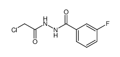 N'-(2-chloroacetyl)-3-fluorobenzohydrazide结构式