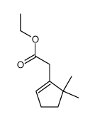ethyl 2-(5,5-dimethylcyclopent-1-en-1-yl)acetate结构式