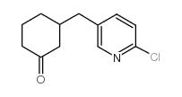 3-[(6-chloropyridin-3-yl)methyl]cyclohexan-1-one Structure
