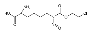 (2S)-2-amino-6-[2-chloroethoxycarbonyl(nitroso)amino]hexanoic acid结构式