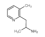 1-(3-methylpyridin-2-yl)propan-2-amine结构式