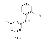 6-chloro-N-(2-methylphenyl)pyrimidine-2,4-diamine结构式