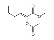 methyl 2-acetyloxyhex-2-enoate结构式