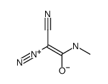 2-cyano-2-diazonio-1-(methylamino)ethenolate结构式