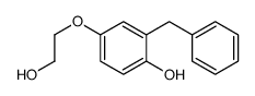 2-benzyl-4-(2-hydroxyethoxy)phenol结构式