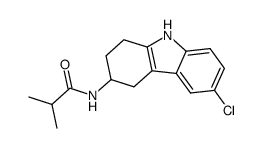 N-(6-chloro-2,3,4,9-tetrahydro-1H-carbazol-3-yl)-isobutyramide Structure