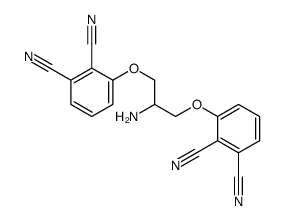 3-[2-amino-3-(2,3-dicyanophenoxy)propoxy]benzene-1,2-dicarbonitrile Structure