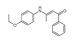 3-(4-ethoxyanilino)-1-phenylbut-2-en-1-one结构式