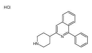 1-phenyl-3-piperidin-4-ylisoquinoline,hydrochloride Structure