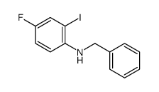 N-benzyl-4-fluoro-2-iodoaniline结构式