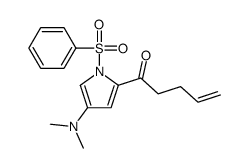 1-[1-(benzenesulfonyl)-4-(dimethylamino)pyrrol-2-yl]pent-4-en-1-one Structure