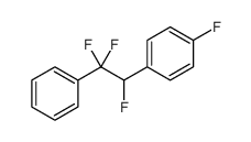 Benzene, 1-fluoro-4-(1,2,2-trifluoro-2-phenylethyl) Structure