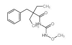 2-benzyl-2-ethyl-N-(methoxycarbamoyl)butanamide结构式