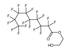 2-hydroxyethyl 2,2,3,3,4,4,5,5,6,6,7,7,8,8,9,9,9-heptadecafluorononanoate Structure