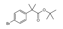 Benzeneacetic acid, 4-bromo-α,α-dimethyl-, 1,1-dimethylethyl ester结构式