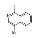 4-溴-1-碘异喹啉结构式