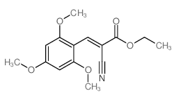 Ethyl 2-nitrilo-3-(2,4,6-trimethoxyphenyl)-prop-2-enoate Structure