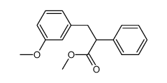 methyl β-(m-methoxyphenyl)-α-phenylpropionate Structure