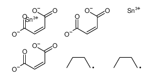 (Z)-2,2'-[(1,4-dioxobut-2-ene-1,4-diyl)bis(oxy)]bis[2-butyl-1,2,3-dioxostannepin-4,7-dione] Structure