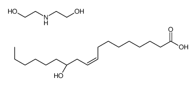 (R)-12-hydroxyoleic acid, compound with 2,2'-iminodiethanol (1:1)结构式