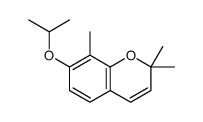 2,2,8-trimethyl-7-propan-2-yloxychromene结构式