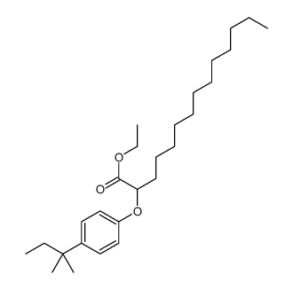 ethyl 2-(p-tert-butylphenoxy)tetradecanoate Structure