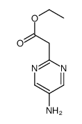 Ethyl 2-(5-Amino-2-pyrimidyl)acetate Structure