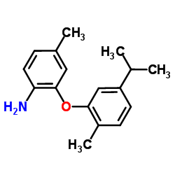 2-(5-Isopropyl-2-methylphenoxy)-4-methylaniline Structure