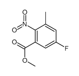 methyl 5-fluoro-3-methyl-2-nitrobenzoate structure