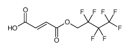 2-Butenedioic acid, 1-(2,2,3,3,4,4,4-heptafluorobutyl) ester结构式