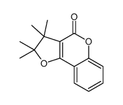 2,2,3,3-tetramethylfuro[3,2-c]chromen-4-one结构式