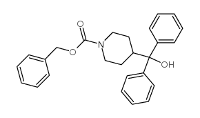 4-羟基二苯基甲基哌啶-1-羧酸苄酯结构式